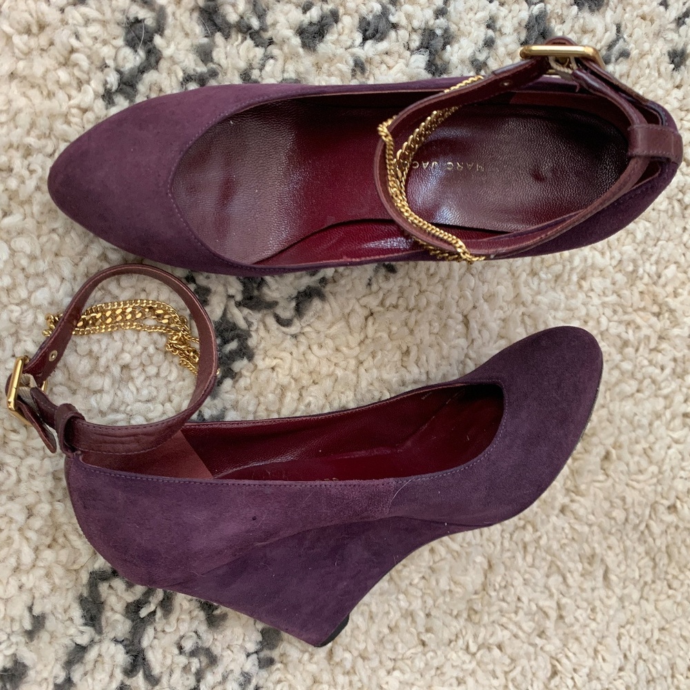 MARC by Marc Jacobs Purple Suede Wedges